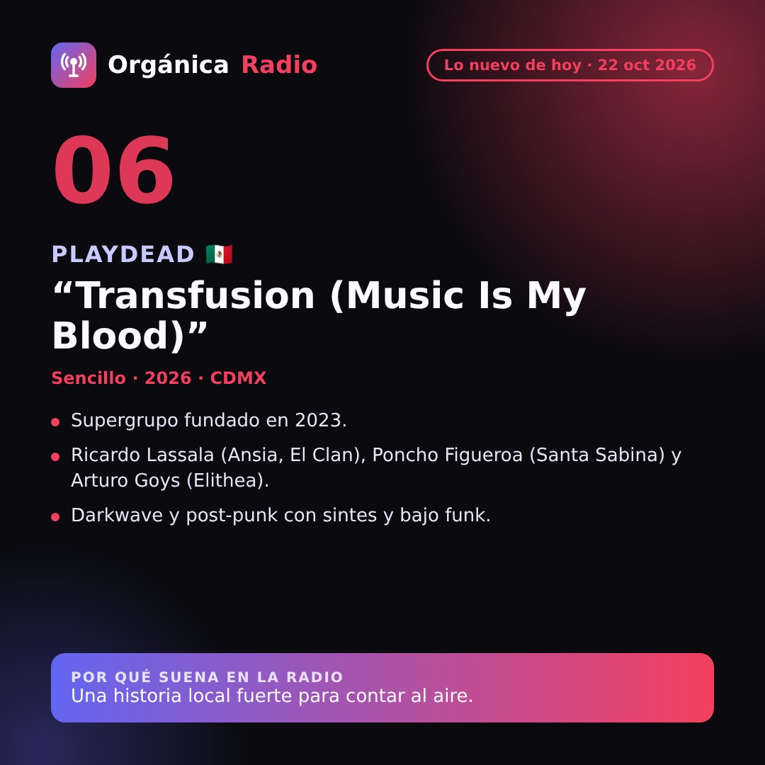 PlayDead — Transfusion (Music Is My Blood)