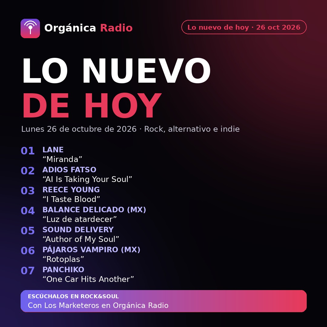 Lo nuevo de hoy: lunes 26 de octubre de 2026