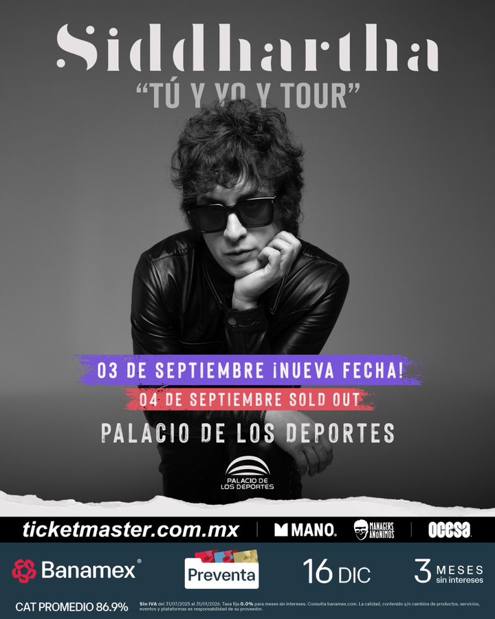 ¡Siddhartha llega al Palacio de los Deportes!